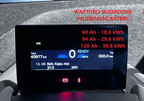 BMW i3 cena 109900 przebieg: 42090, rok produkcji 2020 z Warszawa małe 154